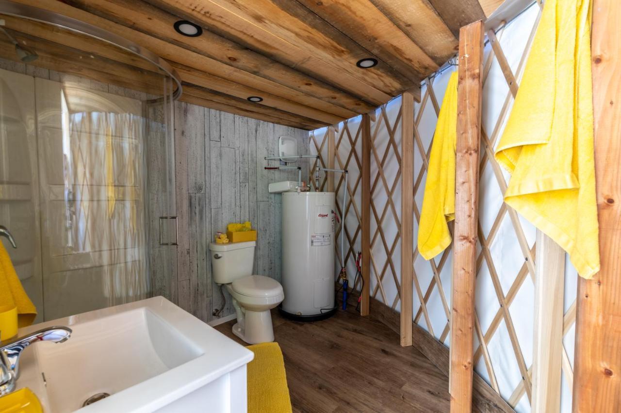 Yourtes Glamping Du Poisson Blanc Notre-Dame-du-Laus 外观 照片