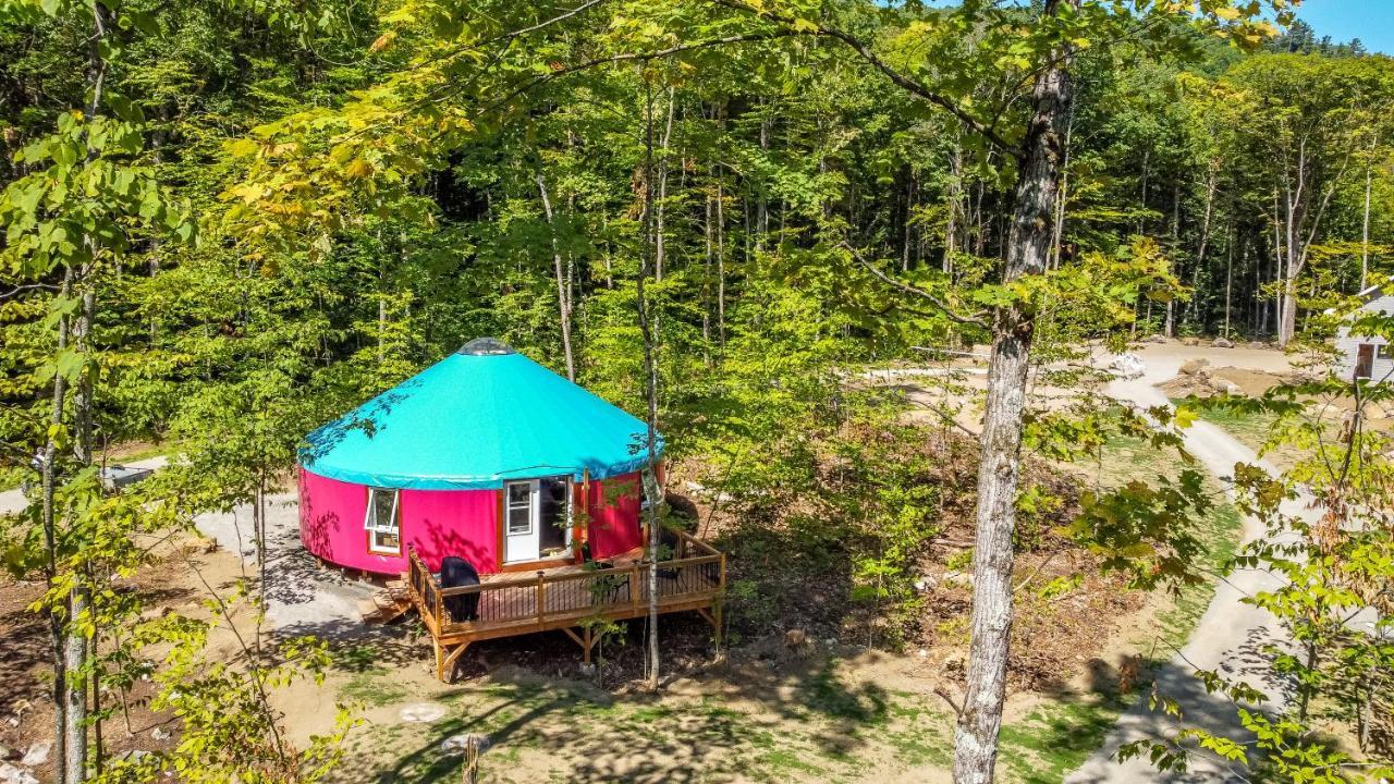 Yourtes Glamping Du Poisson Blanc Notre-Dame-du-Laus 外观 照片